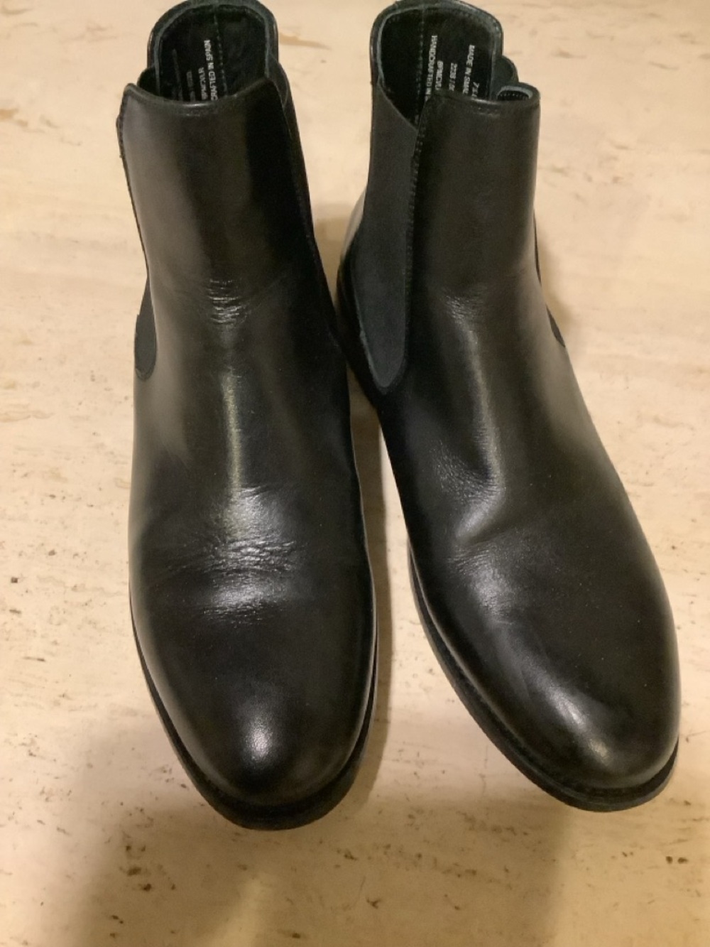 Thursday Boot Company Black Leather Chelsea Ankle Boots